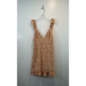 MAJORELLE Orange Patterned Mini Dress